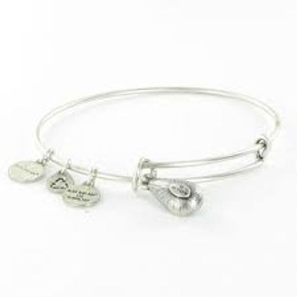 Alex and Ani Amethyst Swarovski Silver Bracelet - Picture 2 of 3